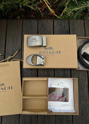 Чоловічий набір coach / чоловічий ремінь коач
