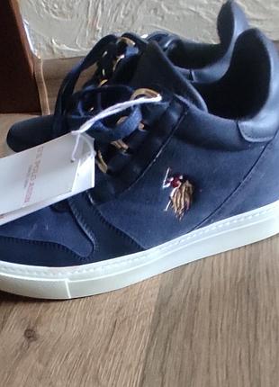 Утепленные высокие кроссовки polo