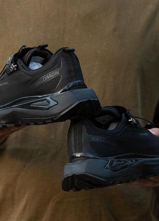 Кроссовки демисезонные salomon sirocco odyssey термо подкладка gore-tex черные4 фото