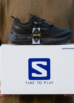 Кроссовки демисезонные salomon sirocco odyssey термо подкладка gore-tex черные6 фото