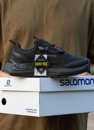 Кроссовки демисезонные salomon sirocco odyssey термо подкладка gore-tex черные5 фото