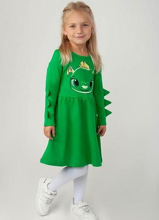 Сукня тепла дракончик для дівчаток 92-122