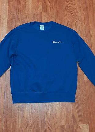 Чоловіча синя кофта світшот champion оригінал