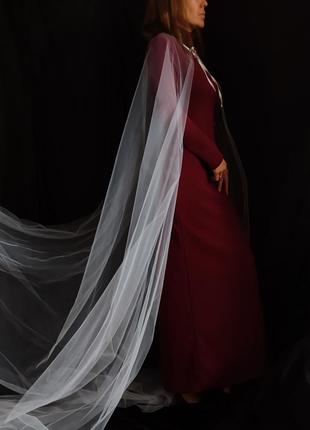 Свадебный плащ накидка