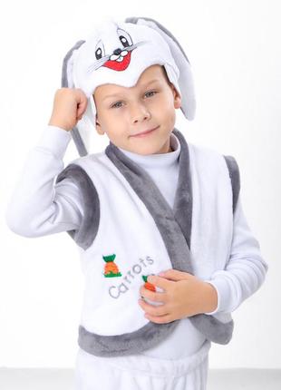 Новорічний костюм «зайка»
зріст:  98-122
полотно:  махра