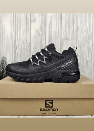 Водонепроницаемые термо кроссовки salomon Full acs+ cswp black grey утепленные на меху