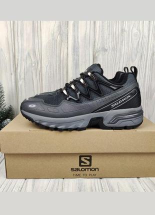 Водонепроницаемые термо кроссовки salomon Full acs+ cswp grey утепленные на флисе