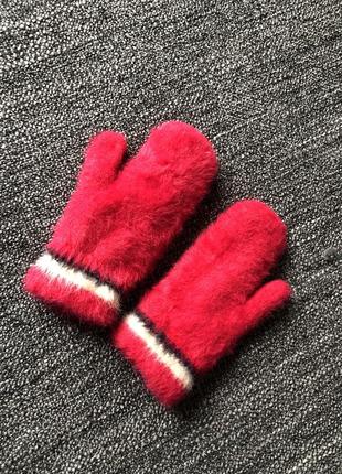 Теплые перчатки на 2-4 года