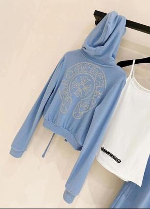 Стильный костюм chrome hearts 🩵