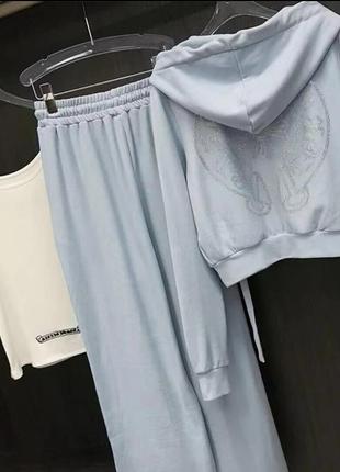 Стильный костюм chrome hearts 🎀🩵