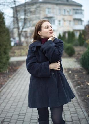 Шерстяное, винтажное пальто armani