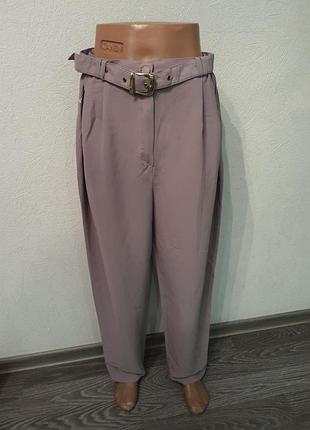 Тонкие брюки, штаны мом с высокой посадкой