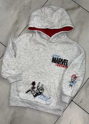 Котонове худі спортивна кофта marvel spiderman 3-4 роки (98-104 см)
