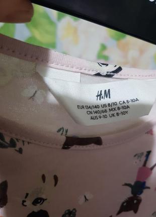 Детское платье h&m с котиками и кроликами7 фото