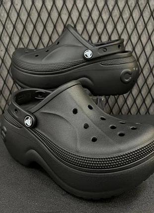 Крокс белла клог чорні crocs bella clog black