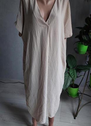 Платье оверсайз, свободное платье большого размера
