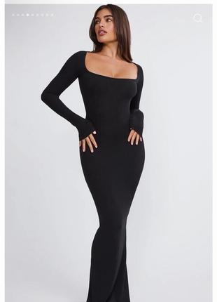 Сукня скімс чорна довга plt