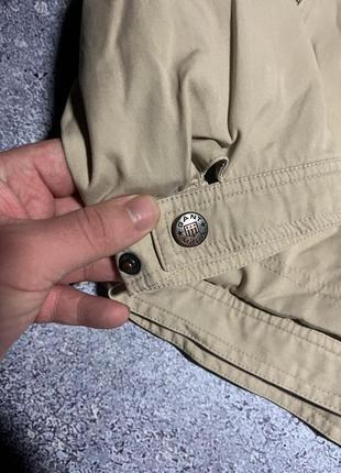 Премиальная бежевая куртка ветровка харингтон мужской gant (оригинал)