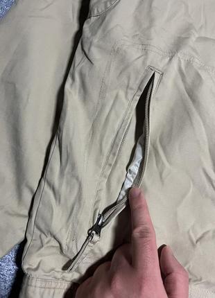 Премиальная бежевая куртка ветровка харингтон мужской gant (оригинал)
