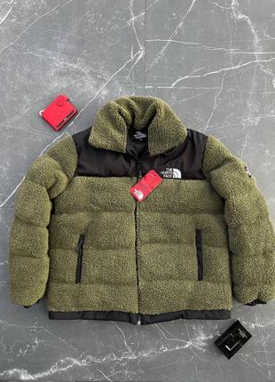 Чоловіча двостороння куртка хакі the north face ❄️