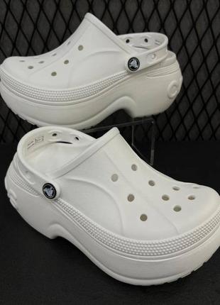 Крокс белла клог білі crocs bella clog sandale