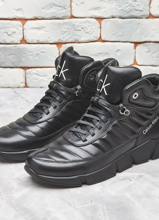 Мужские зимние теплые ботинки из натуральной кожи model-mtb