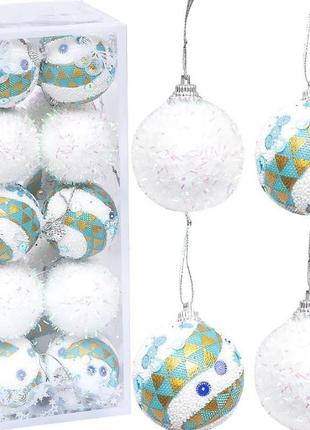 Набір ялинкових іграшок "кулі" 2023-160 (116515) в наборі 20 шт по 5 см
