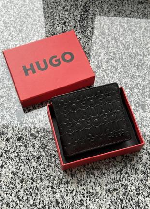 Кожаный кошелек hugo boss