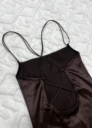 Сукня шоколадного кольору 🤎