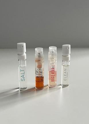 Лот оригинальных пробников парфюма ysl, bucket, clean