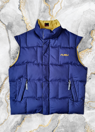 Винтажная пуховая жилетка жилет fubu carhartt dickies karl kani (l)