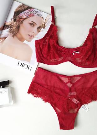 Спокусливий червоний комплект білизни intimissimi ♥️