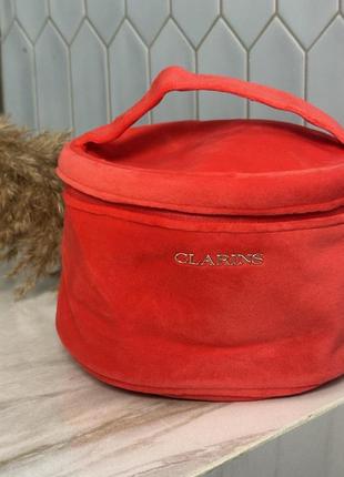 Оригінал косметичка червона clarins