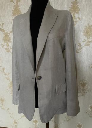 Блейзер пиджак из льна zara