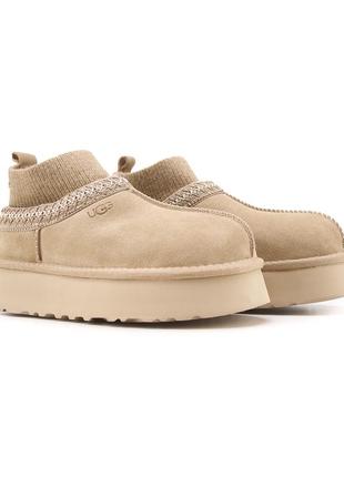Ugg tasman platform sock beige