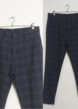 Брюки slim fit heathered zara s