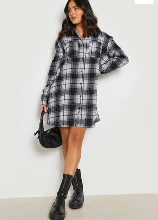 Новое платье рубашка boohoo