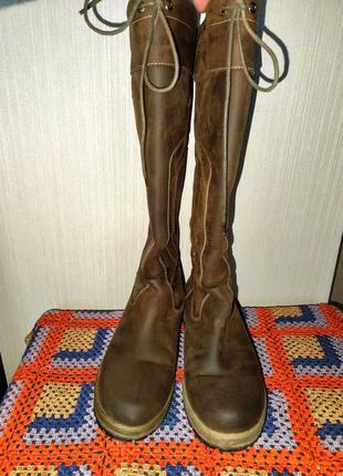 Сапоги из толстой качественной натуральной кожи rninegold.