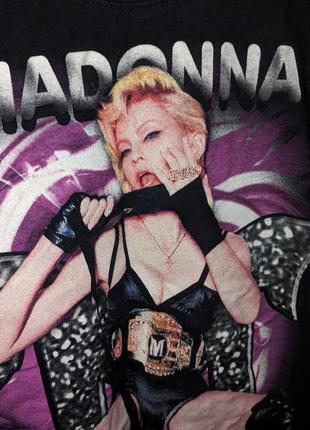 Футболка madonna мерч чорна