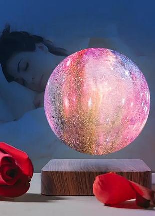 Настольный магнитный 3d светильник-ночник 14 см с сенсорным управлением magnetic moon lightt model 1