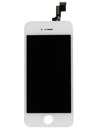 Дисплей (lcd) iphone 5s/ se + сенсор белый