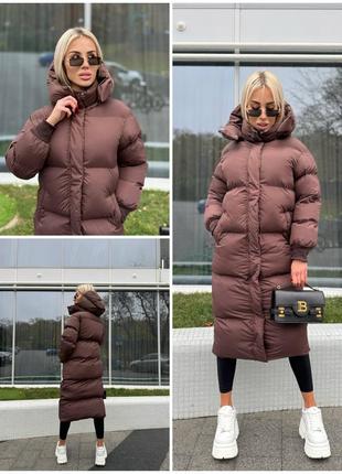 Бомбезный теплый и легкий пуфер удлиненный 🥰 куртка пальто тепле зимове, зима, пух пуховик, курточка