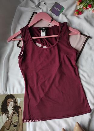 Бордовая топ майка бордовая missguided