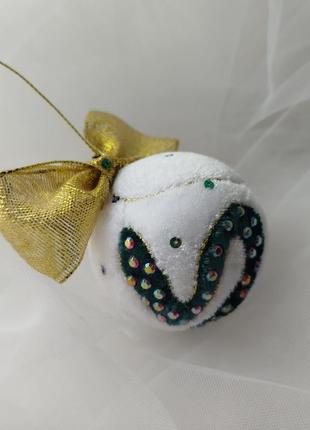 Ялинкова прикраса 🎄новогодняя бархатная игрушка змея