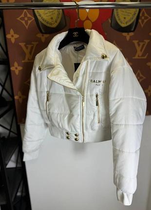 Женская зимняя куртка в стиле balmain