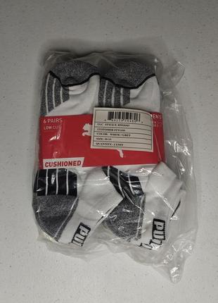 Оригинальные low cut носки puma 6 пар