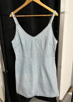 Джинсова сукня сарафан new look