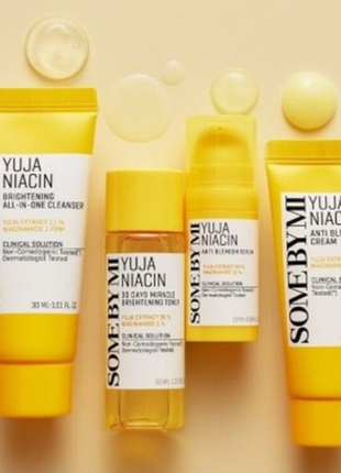 Набор для выравнивания тона кожи some by mi yuja niacin 30 days brightening