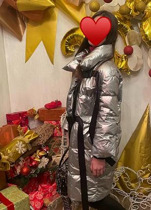 Оверсайз пуховик зима, пальто стильное теплое, пуховик одеяло , пальто