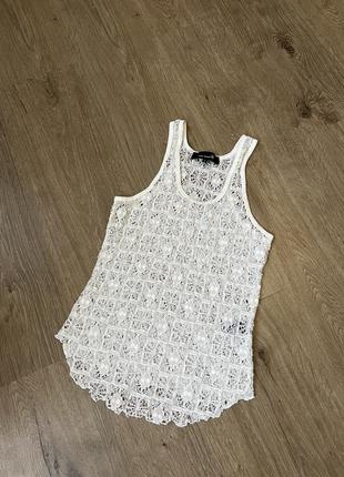 Isabel marant lace pattern tank top майка кружево